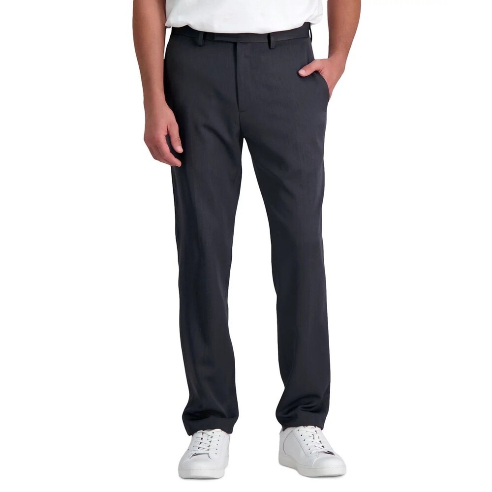 $95 NEW KENNETH COLE REACTION Mens 36x30 Black Urban Heather Slim Dress Pants